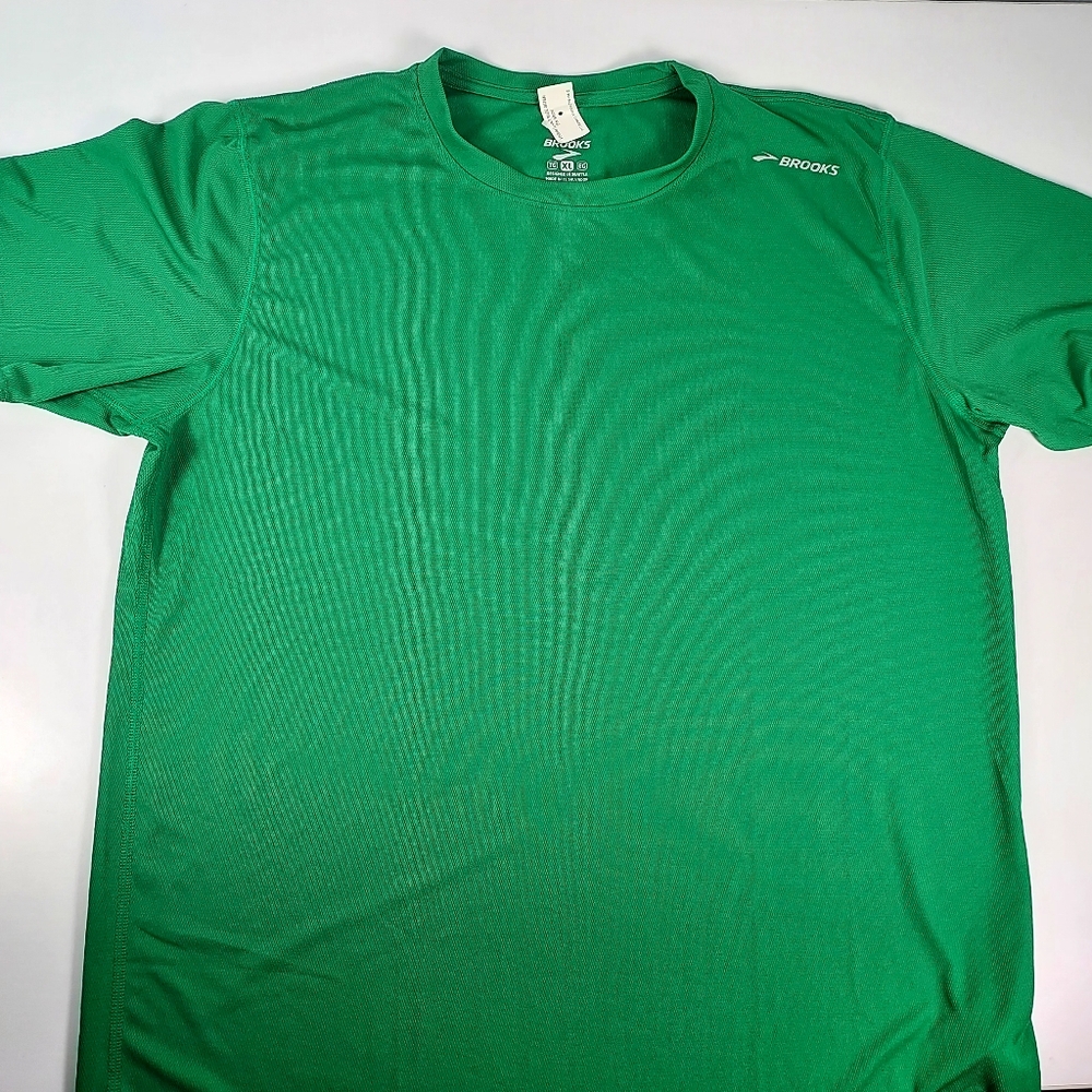 Brooks Womens  Green Athletic Shirt